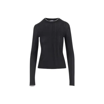 Jacquemus Contrast Trim Ribbed Jumper