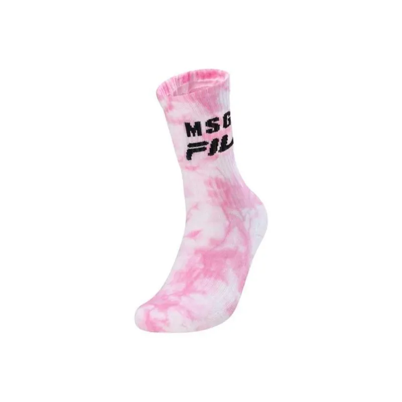 FILA x MSGM Athletics Knee High Socks Women's 1 Pack Lotus Pink-0