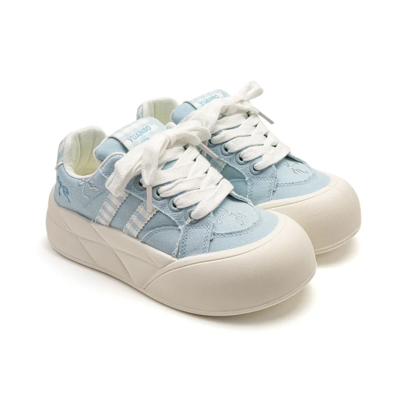 Far Waves Anti Slip Wear Resistant Low Top Skateboard Shoes Women's-1