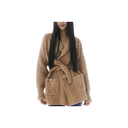 CHANEL Knitwear Women's Khaki