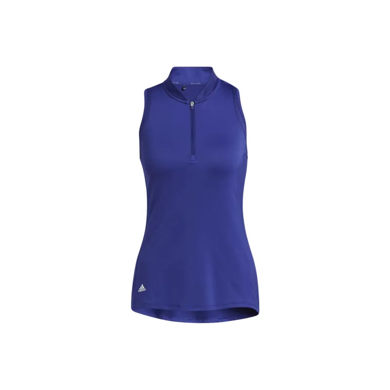 Adidas RACERBACK SLEEVELESS POLO SHIRT Polo Shirt Women's Traditional Indigo-0