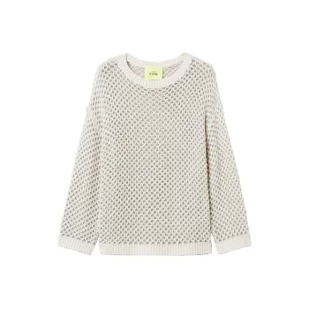 Twinset Lurex detail Open knit Sweater