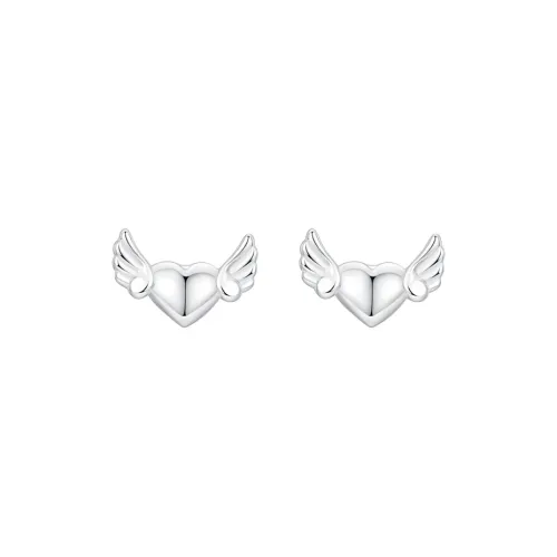 Lady Go 999 Fine Silver Stud Earrings Women's