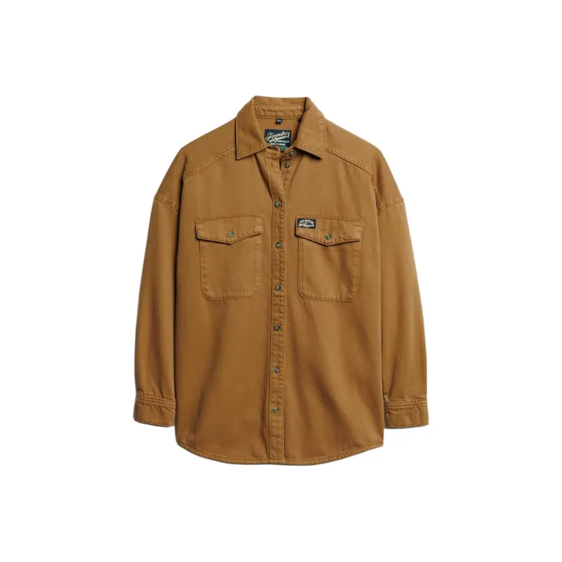 SUPERDRY Shirts Women's Khaki-0