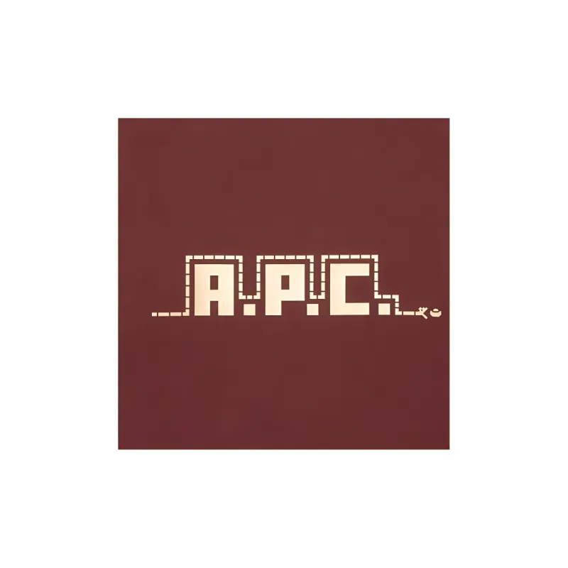 A.P.C Cotton Tote Bag, Shopping Bag, Shoulder Bag Unisex Burgundy-2