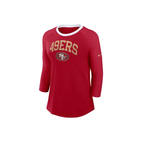 Nike San Francisco 49ers Women's Nike Nfl 3/4 Sleeve T Shirt