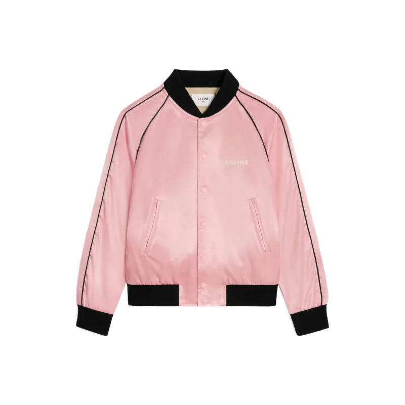 CELINE Teddy Jacket In Satin-finish Nylon-0