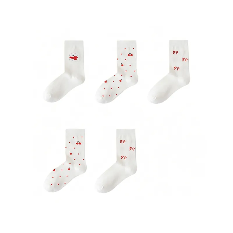 H YXIANG Mid Calf Socks Women's Combo Set-24