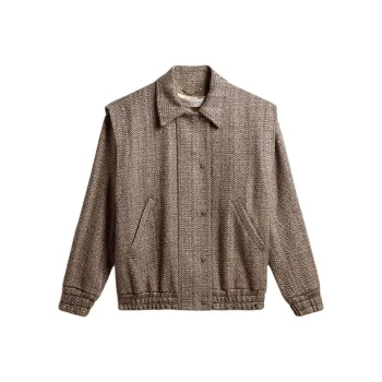 Golden Goose Herringbone Bomber Jacket