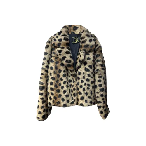 TURN UP Jackets Coats Women's Leopard Print