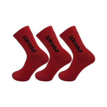 Topaz x Ducati Mid Calf Socks Unisex Combo Set Red