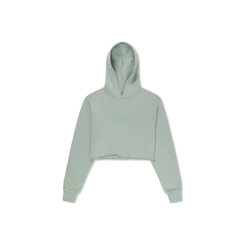RIPNDIP Angels Cropped Hoodie Sweatshirt Women's Green-0