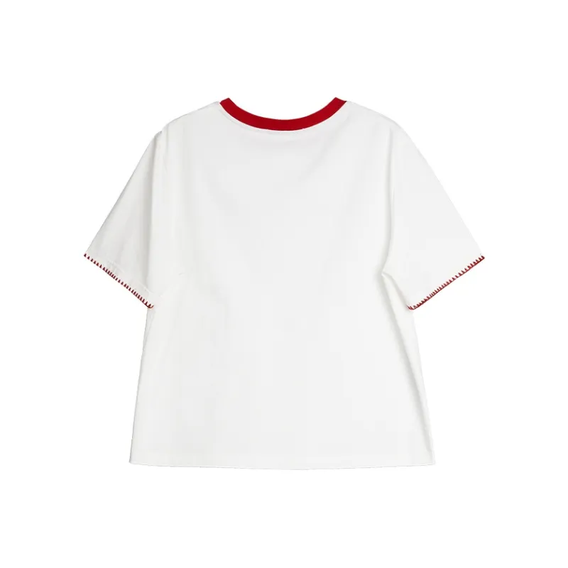 ELLE T Shirts Women's White-1
