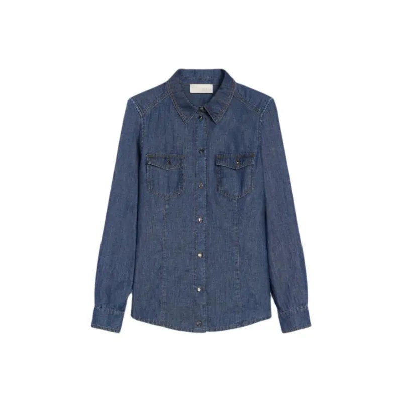 I BLUES Denim Button up Shirt-0