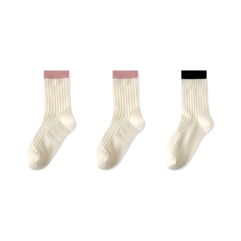 H YXIANG Mid Calf Socks Women's Combo Set-4