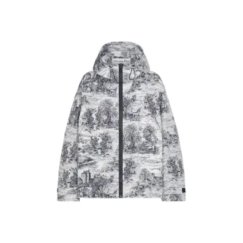DIOR FW24 Jackets Coats Women's Blue White Mixed Color