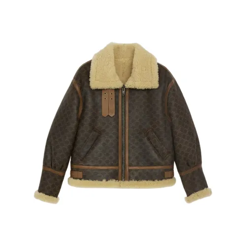 CELINE Jackets Women's Brown