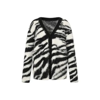 Valeria Obbaco Knitted Fabric Cardigan Unisex Black