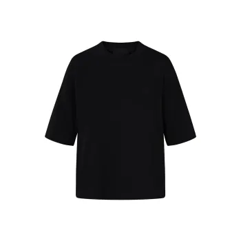 Adidas Originals Blue Version Collection ESSENTIALS Drop Shoulder Sleeve T Shirt Women's Black