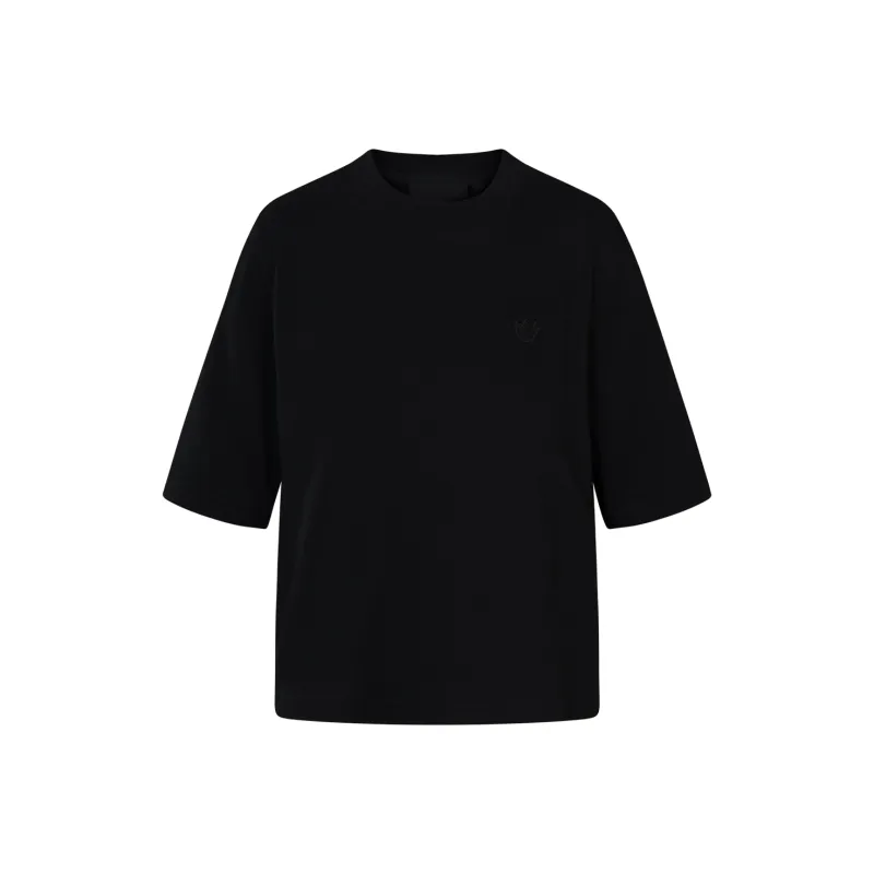 Adidas Originals Blue Version Collection ESSENTIALS Drop Shoulder Sleeve T-Shirt Women's Black-0