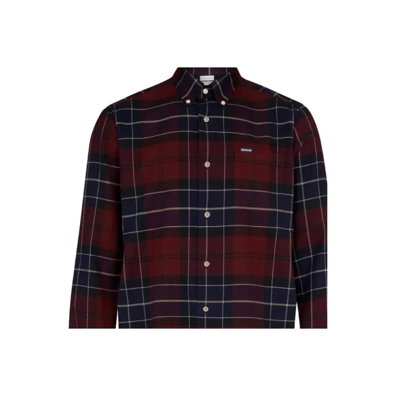 BARBOUR FW23 Shirt Men's Red Blue-4