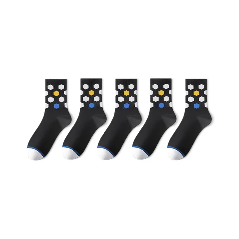 Taste The Color Mid Calf Socks Men's 5 Pack-10
