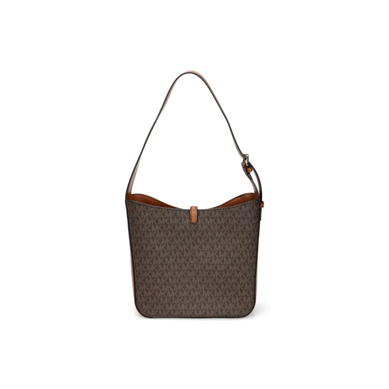 MICHAEL KORS Coated Canvas Handbag Shoulder Bag Small Size Women's Dark Brown-2