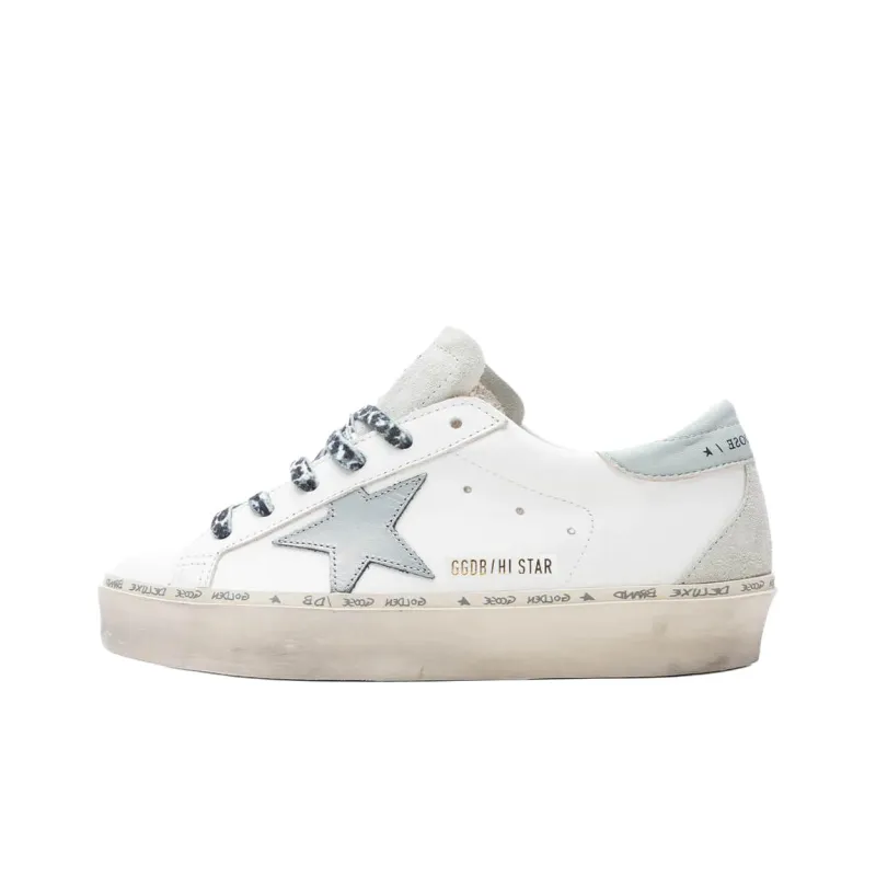 Golden Goose Hi Star Low Top Skateboard Shoes Women's White-0
