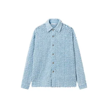 Stella McCartney Oversized Denim Bouclé Shirt