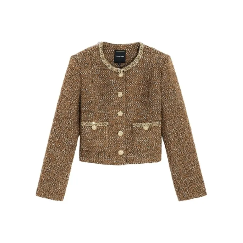 Bebe FW24 Jackets Coats Women's Coffee-0