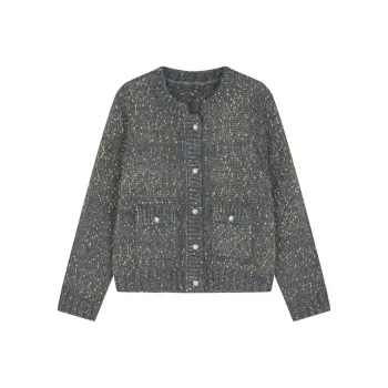 IHIMI Knitwear Women's Heather Gray Blue