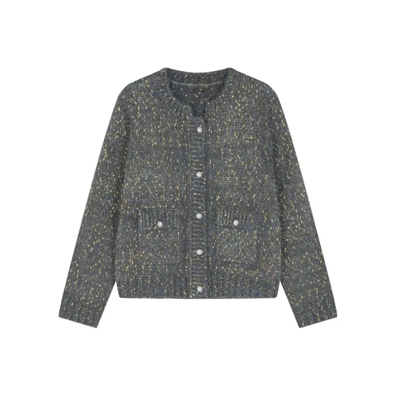 IHIMI Knitwear Women's Heather Gray Blue-0
