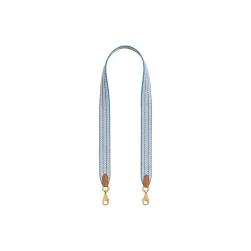 HERMES Cordage Canvas With Swift Calfskin Bag Strap Women's Navy Blue & Light Purple & Gold