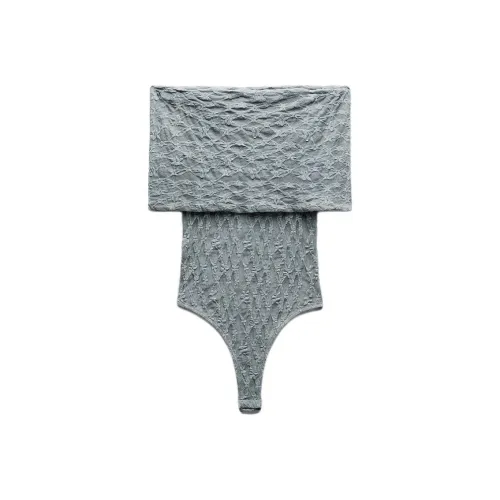 ZARA Jumpsuit Women's Blue/Gray
