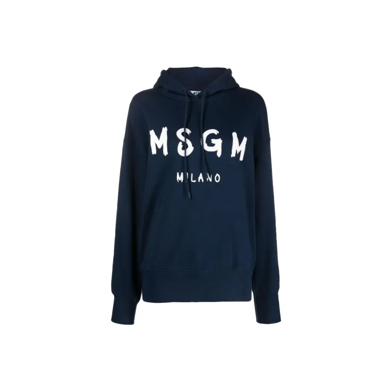 MSGM Logo print Hoodie-0