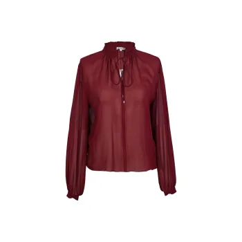 LILIXIUKE Shirt Women's Ox Blood Red