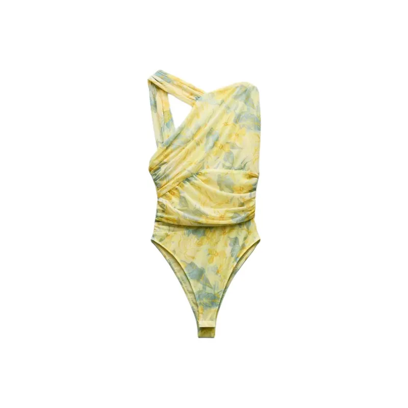 ZARA Bodysuits Women's Yellow-0