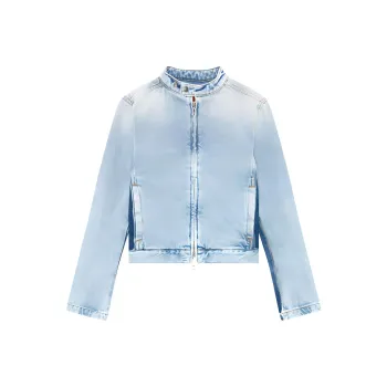 DIESEL De-Glory-S Zip-Up Denim Jacket