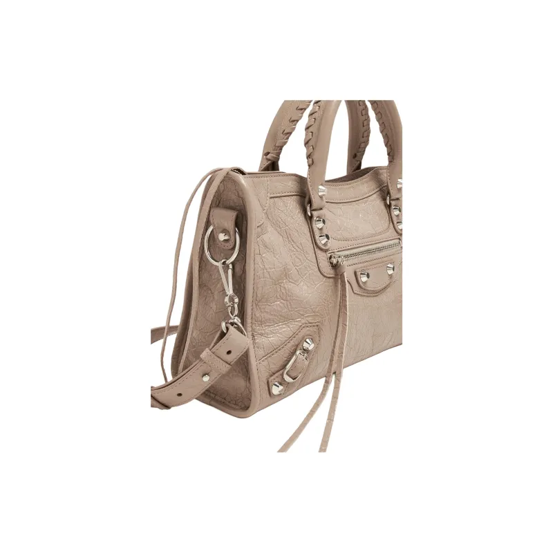 Balenciaga Le City Sheepskin Shoulder Bag, Crossbody Bag, Handbag Small Size Women's Rose Gold-2