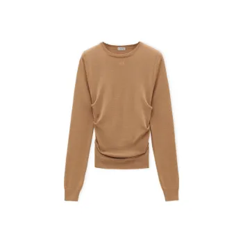 LOEWE Logo Embroidered Draped Sweater