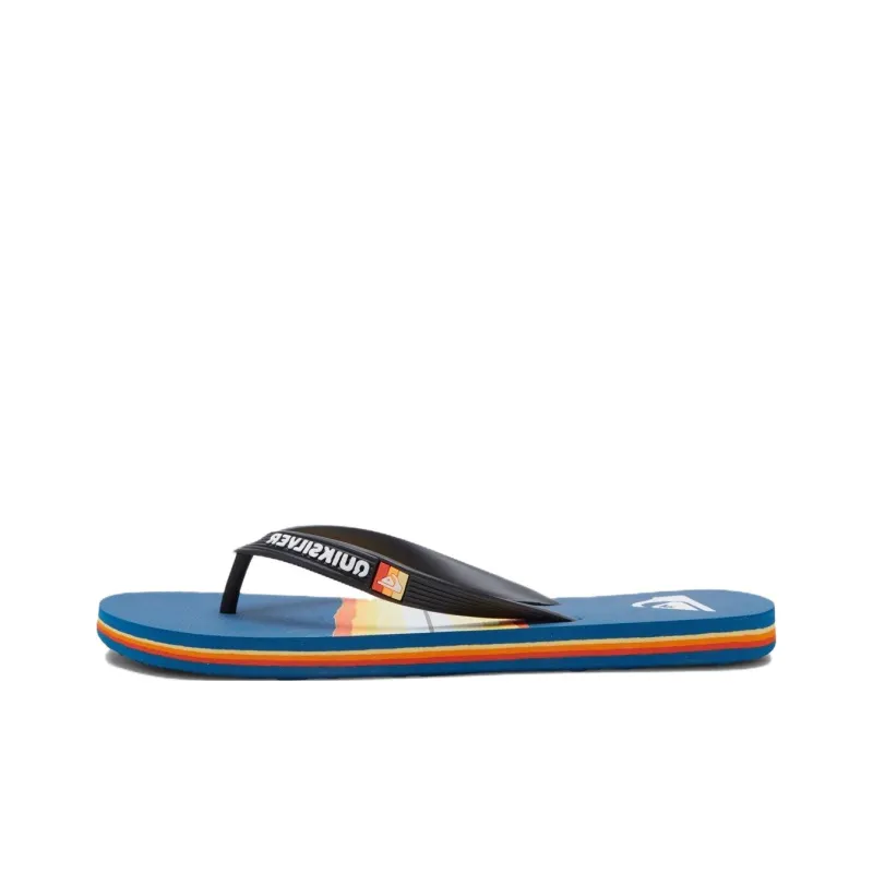 Quiksilver Abrasion Resistant Flip Flops Men's Blue-0