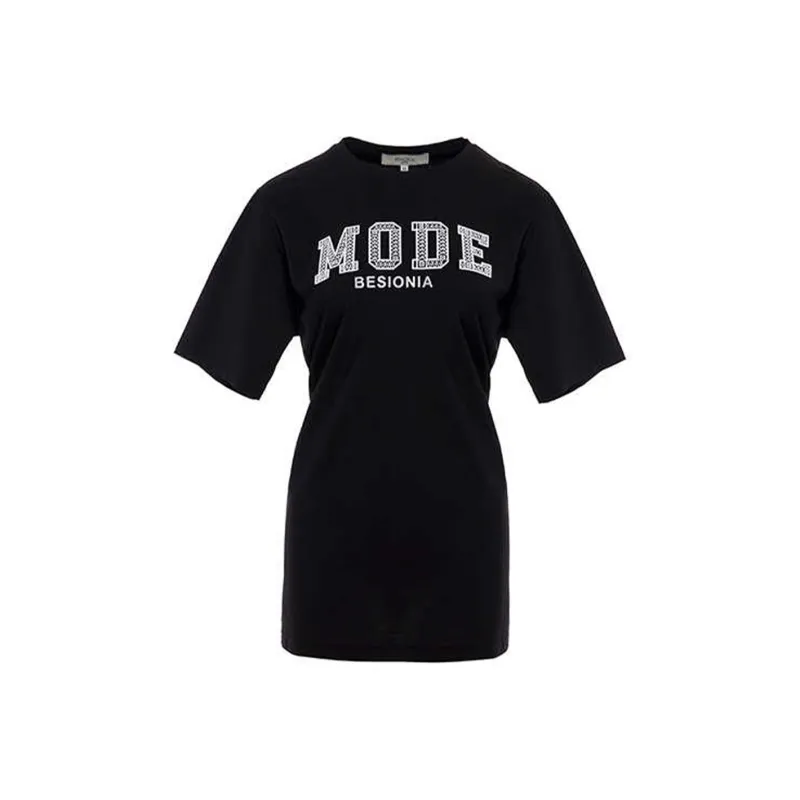 BESIONIA T Shirts Women's Black-0