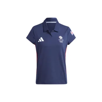 Adidas British Golf Team Olympics Collection TEAM GB GOLF POLO SHIRT Polo Shirt Women's Ink Blue