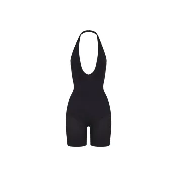 SKIMS SEAMLESS SCULPT DEEP PLUNGE SHORT BODYSUIT Bodysuits Women's ONYX/Onyx