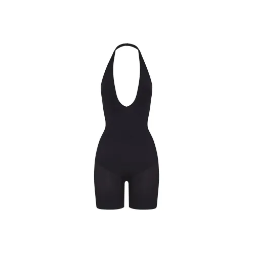SKIMS SEAMLESS SCULPT DEEP PLUNGE SHORT BODYSUIT Bodysuits Women's ONYX/Onyx