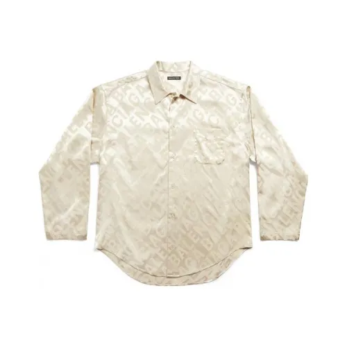 Balenciaga Shirt Loose Fit Style Women's Beige