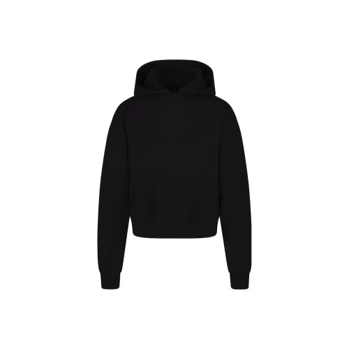 SKIMS COTTON FLEECE CLASSIC HOODIE Sweatshirt Women's ONYX/Onyx