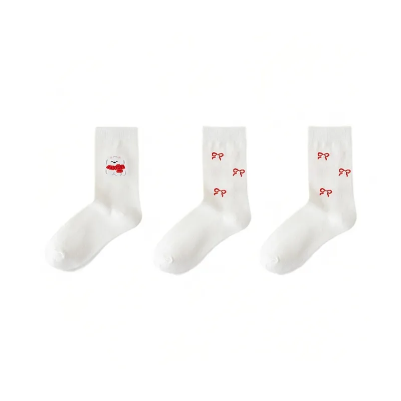 H YXIANG Mid Calf Socks Women's Combo Set-0