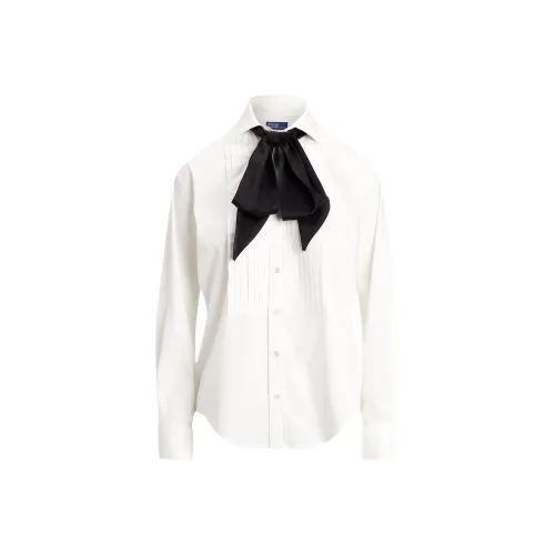 Polo Ralph Lauren Cotton Tuxedo Shirt Shirt Women's White