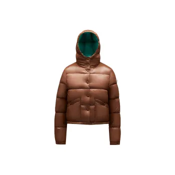 Moncler Women's Bardanette Short Down Jacket Walnut Brown